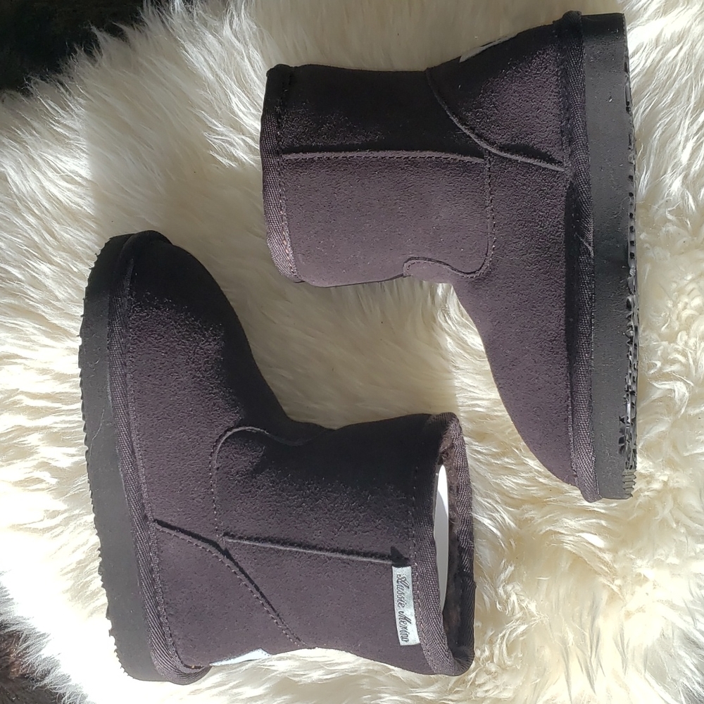 Aussie Merino Chocolate Brown Suede slip on Bootie K9 - Picture 8 of 12